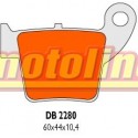 Brzdové destičky Delta Braking, DB2280, zadní