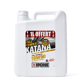 Ipone, Full Power Katana 10W50 motorový olej 100 % Syntetic 5L (Ester, MA2) - Akce 4+1 (4)